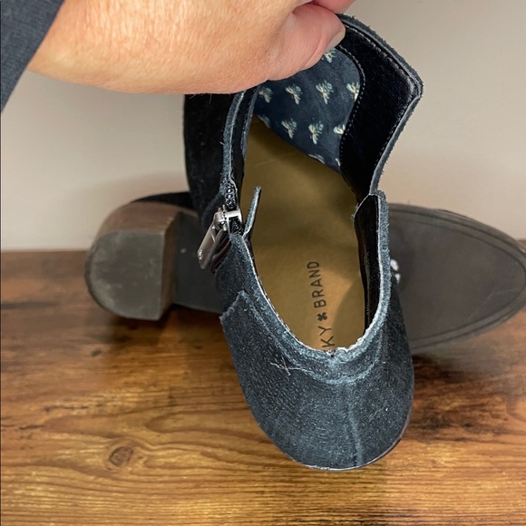 Lucky Brand Charcoal Ankle Boots - Picture 6 of 9